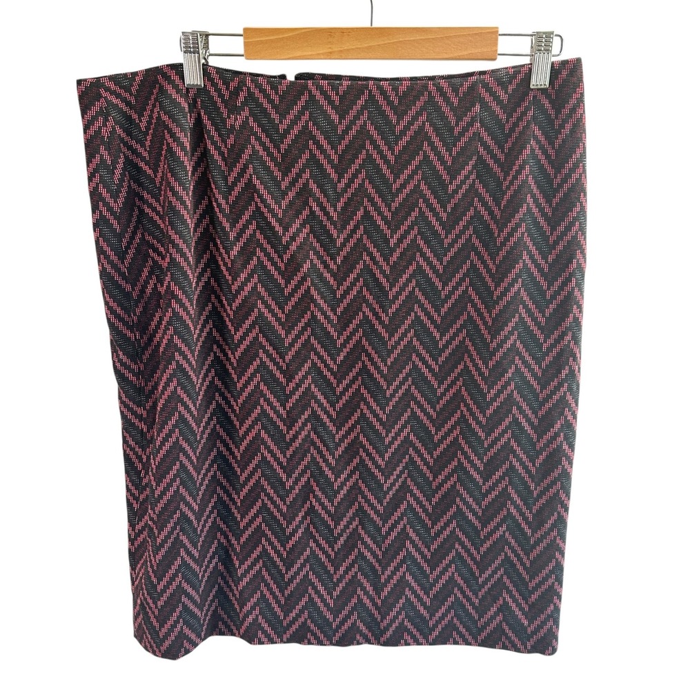 Kasper Chevron Pencil‎ Skirt Career Office Wear Business Casual Size 14 NWT - Picture 2 of 9